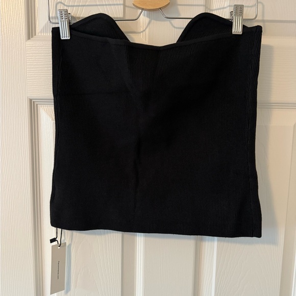 Commense Black Ribbed Top - Picture 3 of 5